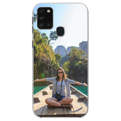 Ontwerp je eigen Samsung Galaxy A21s hoesje met foto - softcase