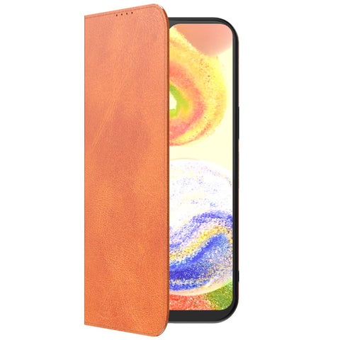 SamsungGalaxyA04_portemonneebookcasetelefoonhoesjebruinmetmagnetischklepje_3
