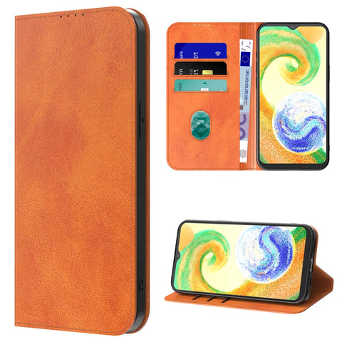 SamsungGalaxyA04s_portemonneebookcasetelefoonhoesjebruinmetmagnetischklepje_4