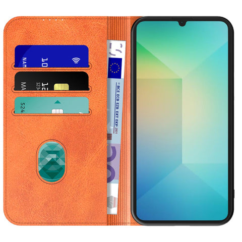 SamsungGalaxyA06_portemonneebookcasetelefoonhoesjebruinmetmagnetischklepje_1