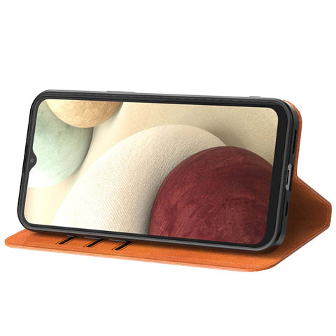 SamsungGalaxyA12_portemonneebookcasetelefoonhoesjebruinmetmagnetischklepje_2