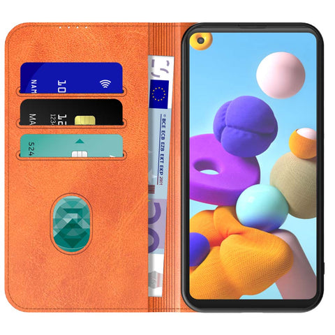 SamsungGalaxyA21s_portemonneebookcasetelefoonhoesjebruinmetmagnetischklepje_1