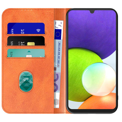 SamsungGalaxyA224G_portemonneebookcasetelefoonhoesjebruinmetmagnetischklepje_1