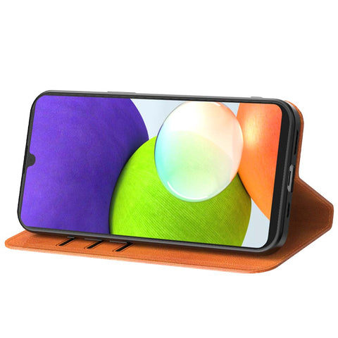 SamsungGalaxyA224G_portemonneebookcasetelefoonhoesjebruinmetmagnetischklepje_2