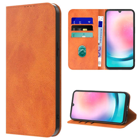SamsungGalaxyA24_portemonneebookcasetelefoonhoesjebruinmetmagnetischklepje_4