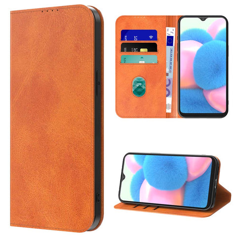 SamsungGalaxyA30s_portemonneebookcasetelefoonhoesjebruinmetmagnetischklepje_4