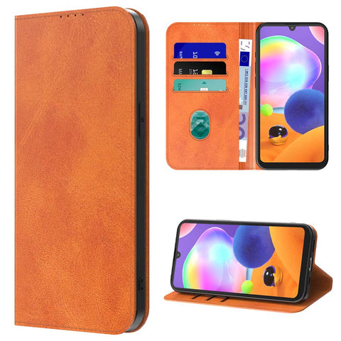 SamsungGalaxyA31_portemonneebookcasetelefoonhoesjebruinmetmagnetischklepje_4