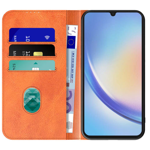 SamsungGalaxyA345G_portemonneebookcasetelefoonhoesjebruinmetmagnetischklepje_1