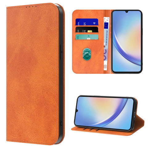 SamsungGalaxyA345G_portemonneebookcasetelefoonhoesjebruinmetmagnetischklepje_4
