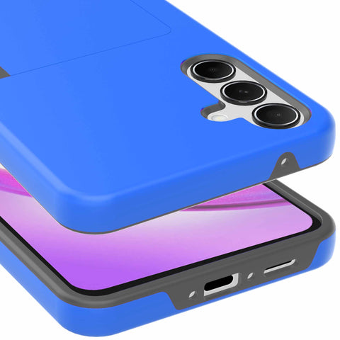 SamsungGalaxyA34telefoonhoesjemetpasjeshouderenstandaardblauwProtX_1
