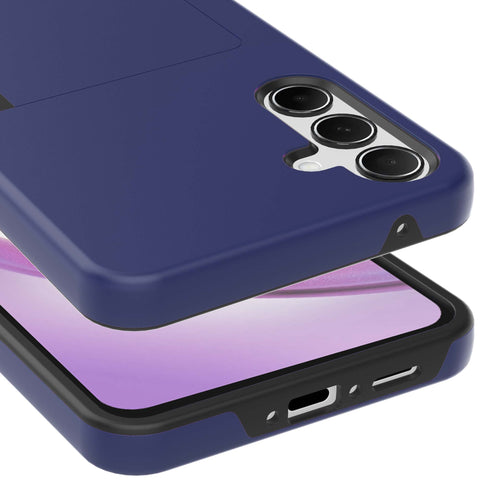 SamsungGalaxyA34telefoonhoesjemetpasjeshouderenstandaarddonkerblauwProtX_2