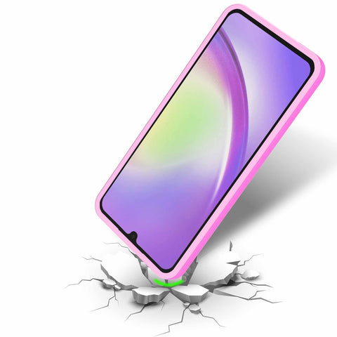 SamsungGalaxyA34telefoonhoesjemetpasjeshouderenstandaardrozeProtX_4