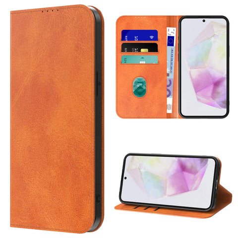 SamsungGalaxyA35_portemonneebookcasetelefoonhoesjebruinmetmagnetischklepje_4
