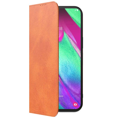 SamsungGalaxyA40_portemonneebookcasetelefoonhoesjebruinmetmagnetischklepje_3