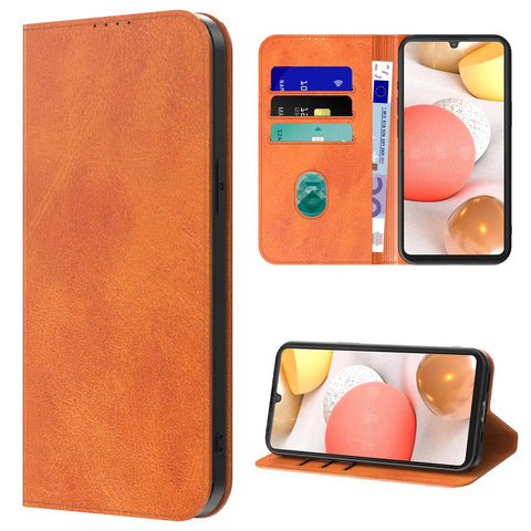 SamsungGalaxyA425G_portemonneebookcasetelefoonhoesjebruinmetmagnetischklepje_4
