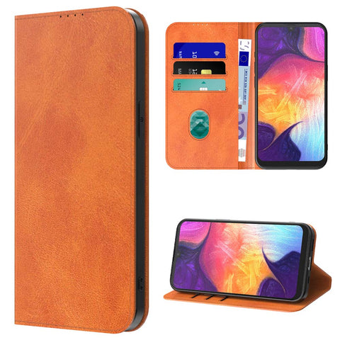SamsungGalaxyA50_portemonneebookcasetelefoonhoesjebruinmetmagnetischklepje_4