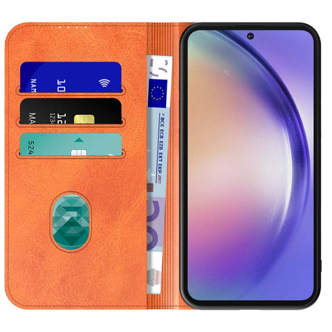 SamsungGalaxyA54_portemonneebookcasetelefoonhoesjebruinmetmagnetischklepje_1