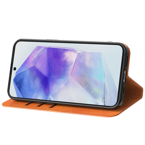 SamsungGalaxyA55_portemonneebookcasetelefoonhoesjebruinmetmagnetischklepje_2