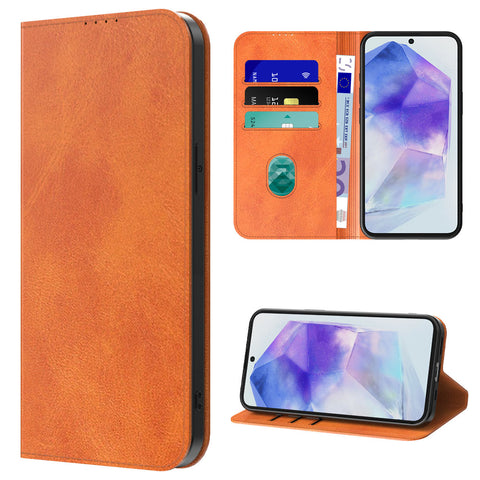 SamsungGalaxyA55_portemonneebookcasetelefoonhoesjebruinmetmagnetischklepje_4
