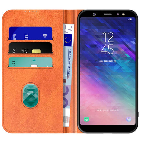 SamsungGalaxyA6Plus2018_portemonneebookcasetelefoonhoesjebruinmetmagnetischklepje_1
