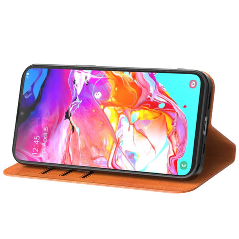 SamsungGalaxyA70_portemonneebookcasetelefoonhoesjebruinmetmagnetischklepje_2
