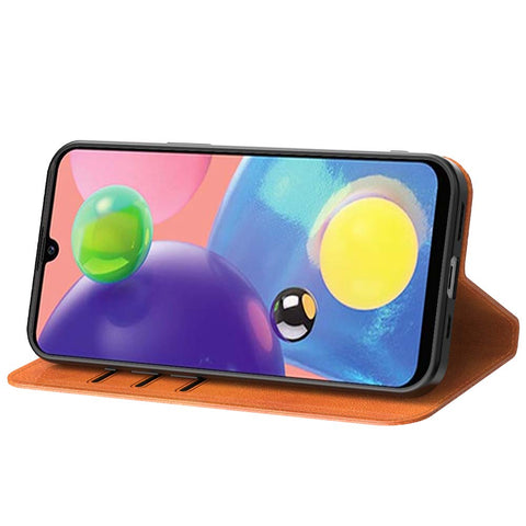 SamsungGalaxyA70s_portemonneebookcasetelefoonhoesjebruinmetmagnetischklepje_2