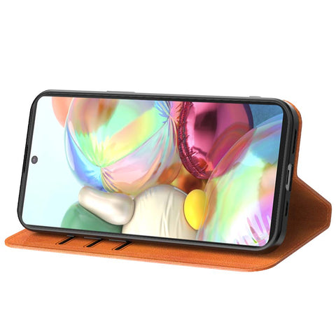 SamsungGalaxyA71_portemonneebookcasetelefoonhoesjebruinmetmagnetischklepje_2