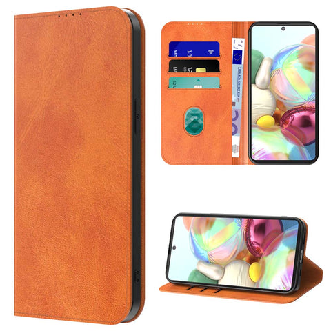 SamsungGalaxyA71_portemonneebookcasetelefoonhoesjebruinmetmagnetischklepje_4