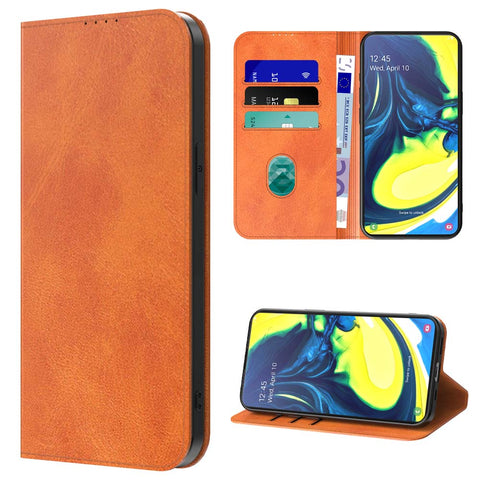 SamsungGalaxyA80_portemonneebookcasetelefoonhoesjebruinmetmagnetischklepje_4