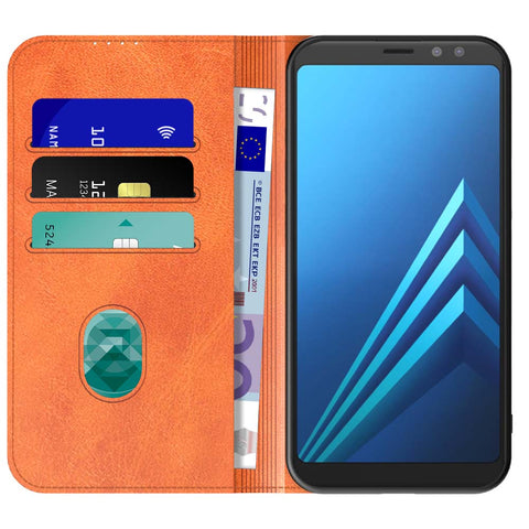 SamsungGalaxyA82018_portemonneebookcasetelefoonhoesjebruinmetmagnetischklepje_1