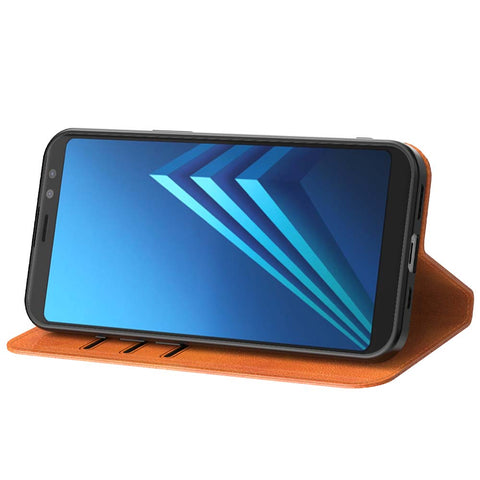 SamsungGalaxyA82018_portemonneebookcasetelefoonhoesjebruinmetmagnetischklepje_2