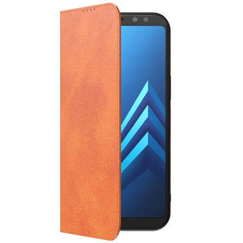 SamsungGalaxyA82018_portemonneebookcasetelefoonhoesjebruinmetmagnetischklepje_3