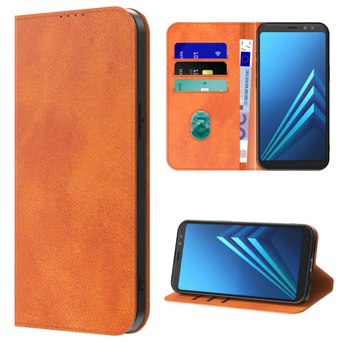 SamsungGalaxyA82018_portemonneebookcasetelefoonhoesjebruinmetmagnetischklepje_4