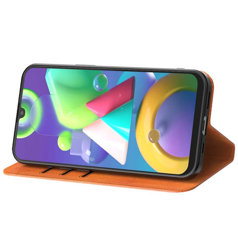 SamsungGalaxyM21_portemonneebookcasetelefoonhoesjebruinmetmagnetischklepje_2