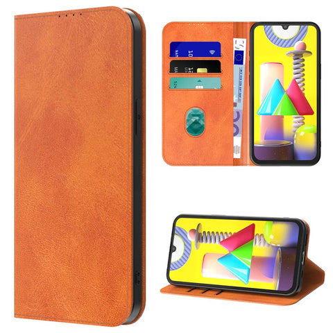 SamsungGalaxyM31_portemonneebookcasetelefoonhoesjebruinmetmagnetischklepje_4