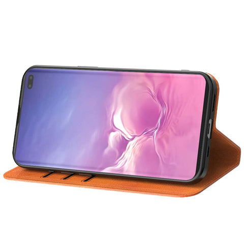 SamsungGalaxyS10Plus_portemonneebookcasetelefoonhoesjebruinmetmagnetischklepje_2