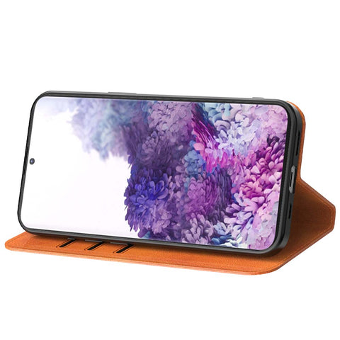 SamsungGalaxyS20_portemonneebookcasetelefoonhoesjebruinmetmagnetischklepje_2