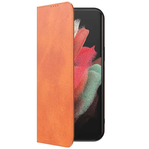 SamsungGalaxyS21Ultra_portemonneebookcasetelefoonhoesjebruinmetmagnetischklepje_3