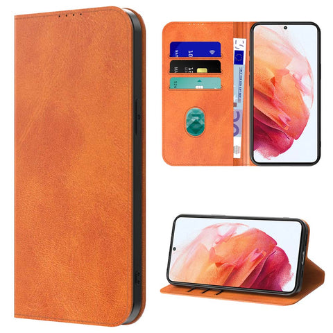 SamsungGalaxyS21_portemonneebookcasetelefoonhoesjebruinmetmagnetischklepje_4