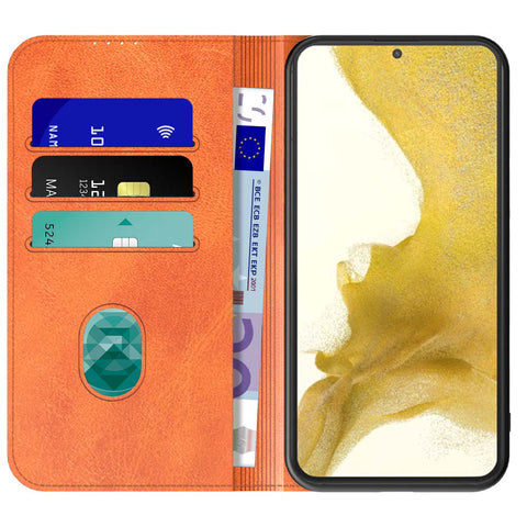 SamsungGalaxyS22Plus_portemonneebookcasetelefoonhoesjebruinmetmagnetischklepje_1