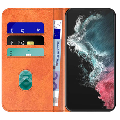 SamsungGalaxyS22Ultra_portemonneebookcasetelefoonhoesjebruinmetmagnetischklepje_1