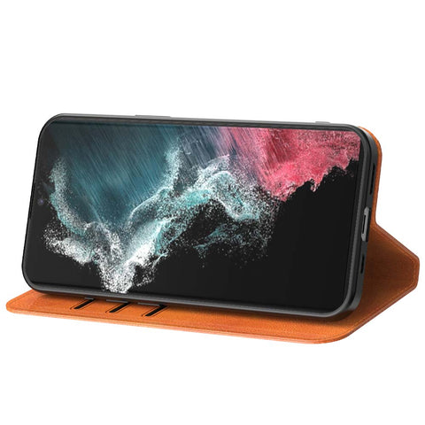 SamsungGalaxyS22Ultra_portemonneebookcasetelefoonhoesjebruinmetmagnetischklepje_2