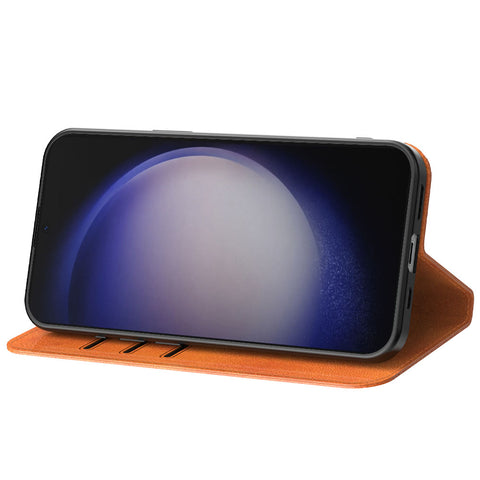 SamsungGalaxyS23Plus_portemonneebookcasetelefoonhoesjebruinmetmagnetischklepje_2