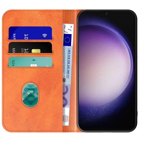 SamsungGalaxyS23Ultra_portemonneebookcasetelefoonhoesjebruinmetmagnetischklepje_1