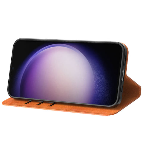 SamsungGalaxyS23Ultra_portemonneebookcasetelefoonhoesjebruinmetmagnetischklepje_2