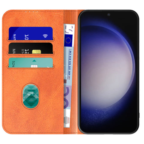 SamsungGalaxyS23_portemonneebookcasetelefoonhoesjebruinmetmagnetischklepje_1