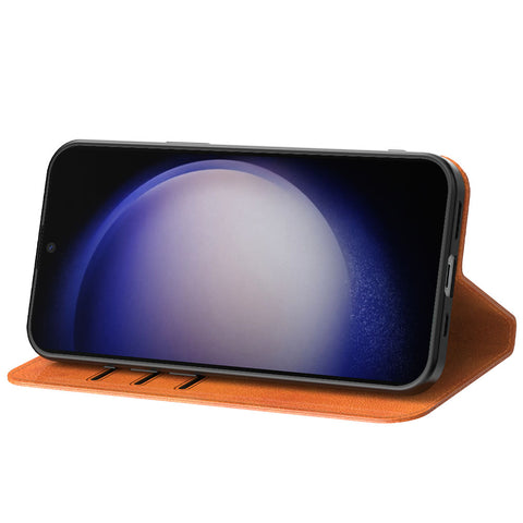 SamsungGalaxyS23_portemonneebookcasetelefoonhoesjebruinmetmagnetischklepje_2