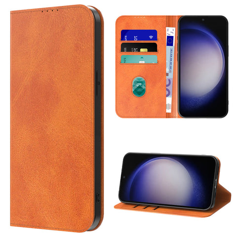 SamsungGalaxyS23_portemonneebookcasetelefoonhoesjebruinmetmagnetischklepje_4