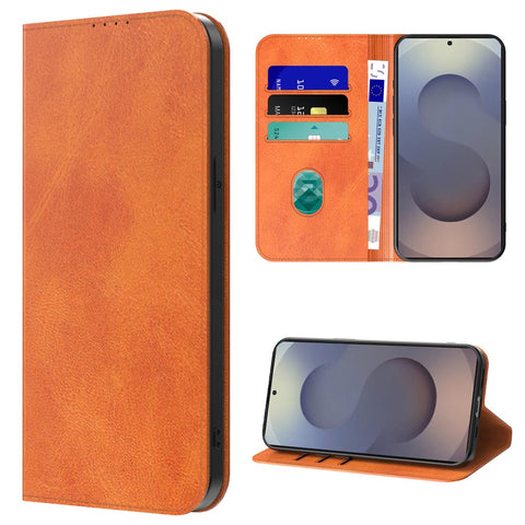 SamsungGalaxyS25Ultra_portemonneebookcasetelefoonhoesjebruinmetmagnetischklepje_4