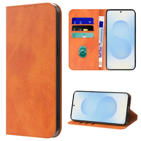 SamsungGalaxyS25_portemonneebookcasetelefoonhoesjebruinmetmagnetischklepje_4